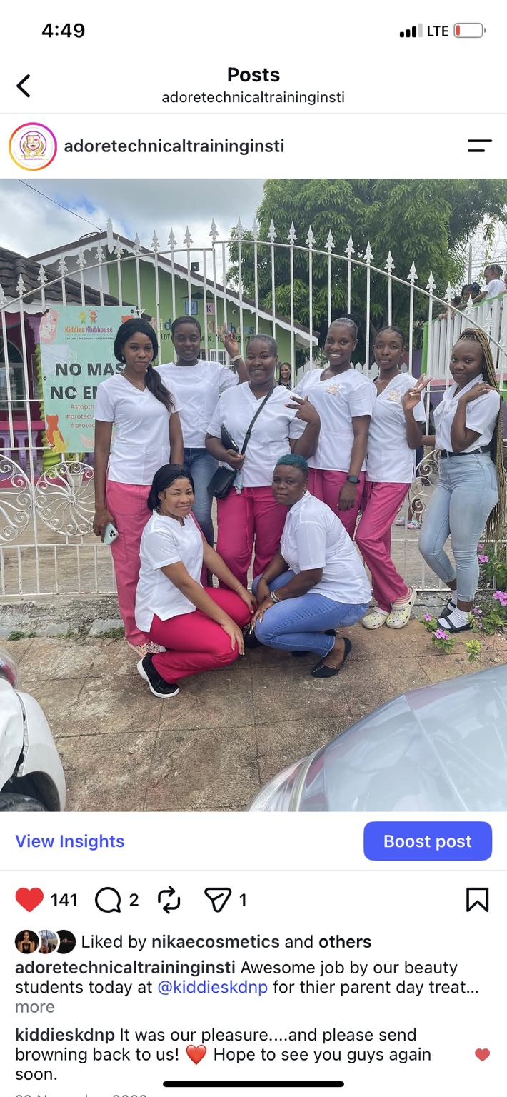 Adore students participating in community outreach