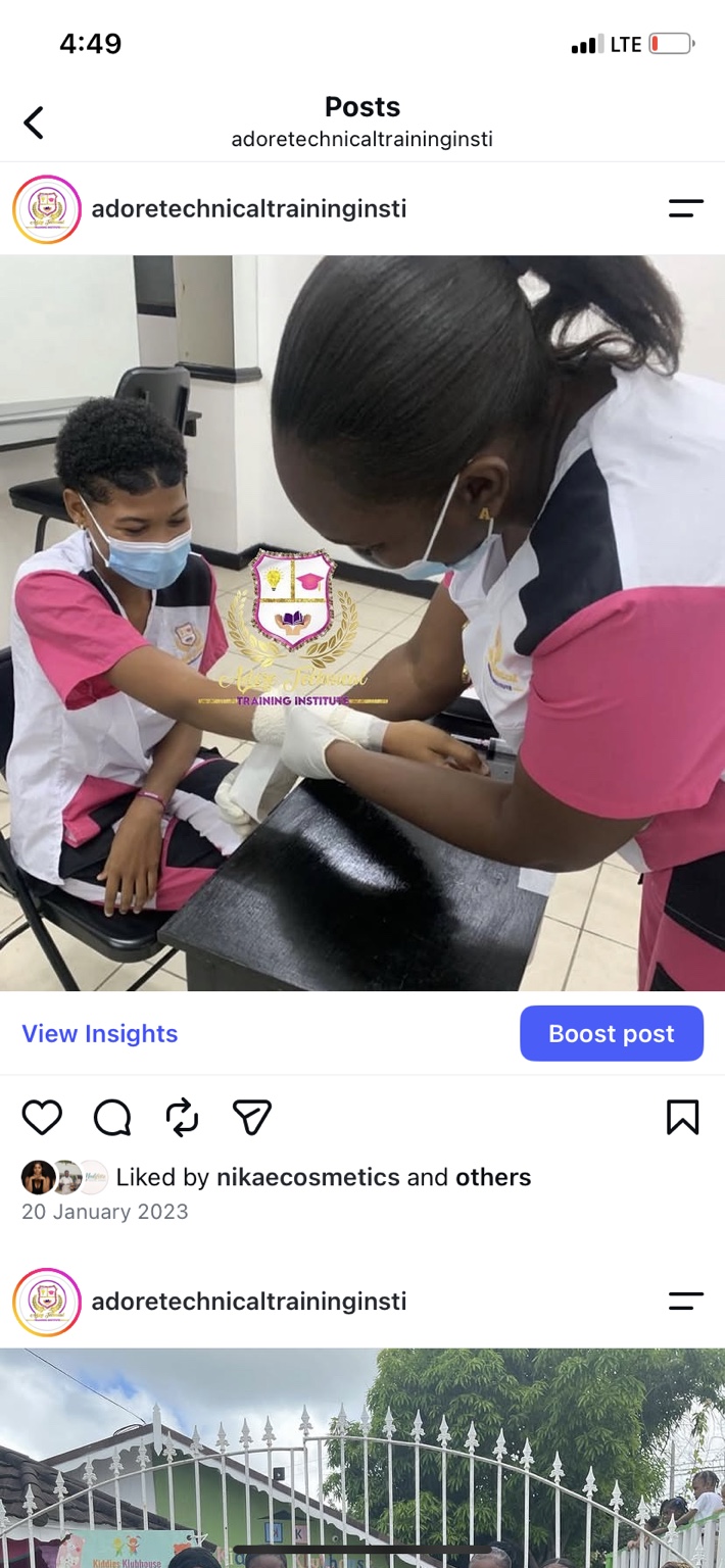 Adore students completing supervised practical training